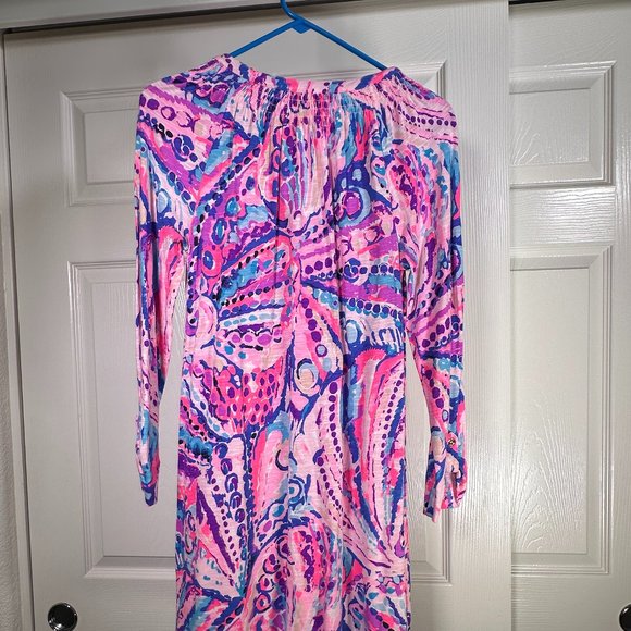 Lilly Pulitzer Long Sleeve V-Neck Dress - Small - Picture 3 of 6